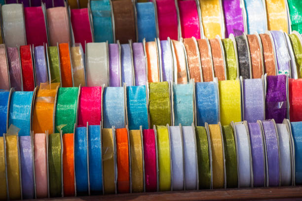 istock Rolls of colorful ribbon in view 1069209662