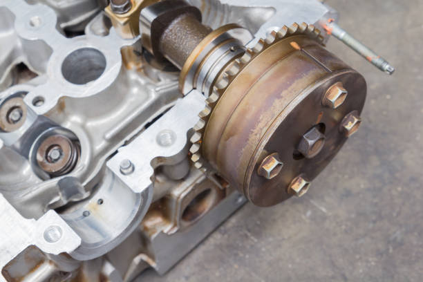 istock Car repaie service, Close up car engine 1069210846