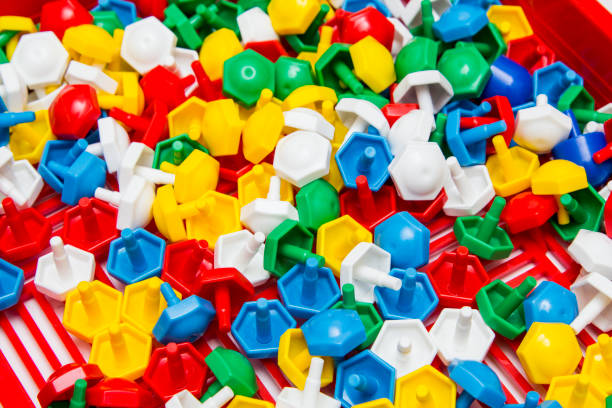 istock Children's toy designer on white background 1069220286