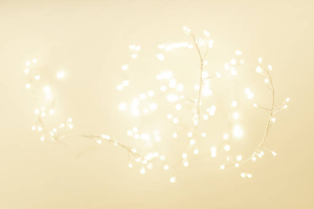 istock Abstract Gold Christmas Winter Background with festive glowing bokeh lights, copyspace 1069224046