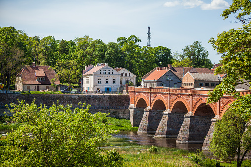 Kuldiga's old brick bridge across the Venta river was built in 1874 and is the longest bridge of this kind of road bridge in Europe.