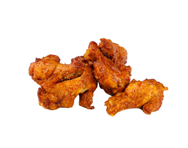 istock Buffalo chicken wings isolated on white 1069228238