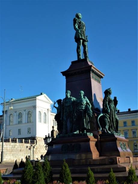 istock Statue of Alexander II on the Senate square in Helsinki 1069233378