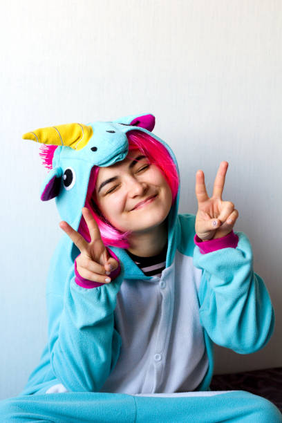 woman in unicorn costume