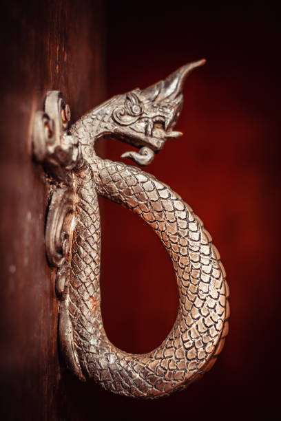 istock Close up of  Naga  Door Handle. 1069235132