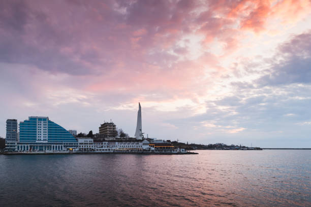 istock Sevastopol skyline under colorful sky 1069239386