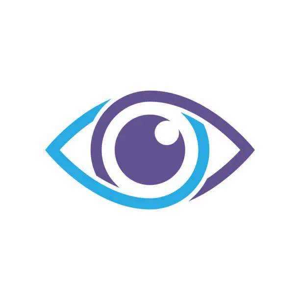 Vector illustration of Eye vector icon, vector best flat icon, EPS 10