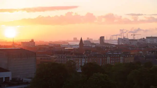 Photo of Aalborg at sunrise