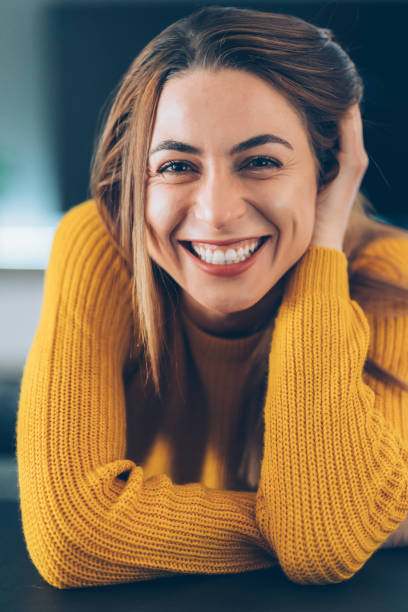 istock Portrait of beautiful woman 1069252364