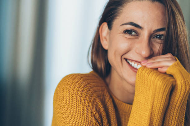 istock Portrait of pretty woman 1069252376