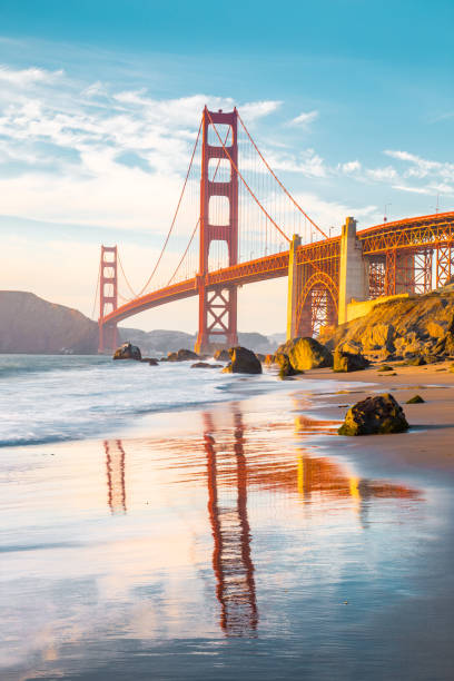 istock Golden Gate Bridge at sunset, San Francisco, California, USA 1069254048
