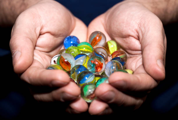 istock Game Toy Glass Round Ball Marble for Children 1069254522