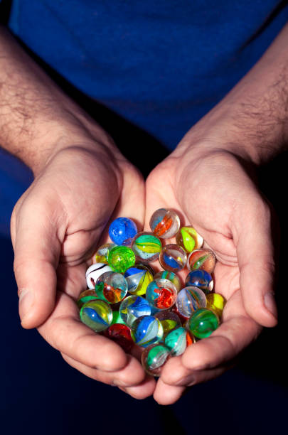 istock Game Toy Glass Round Ball Marble for Children 1069254536