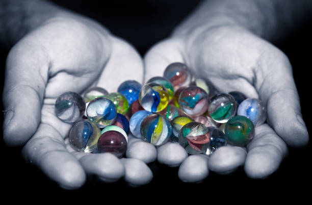 istock Game Toy Glass Round Ball Marble for Children 1069254982