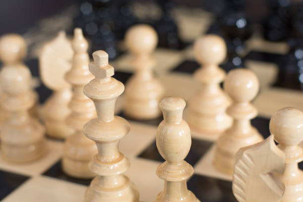 istock chess pieces on chessboard hobby leisure concept 1069264810