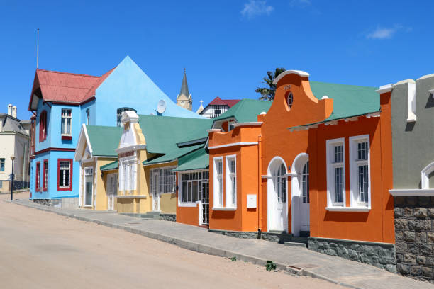 lüderitz - namíbia - luderitz city - fotografias e filmes do acervo