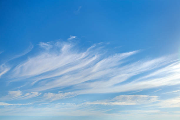istock beautiful blue sky with soft cirrus clouds for background 1069281330