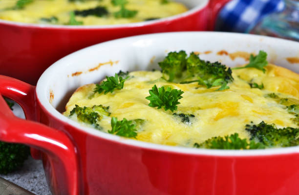 istock Homemade casserole with broccoli and cheese. 1069299210