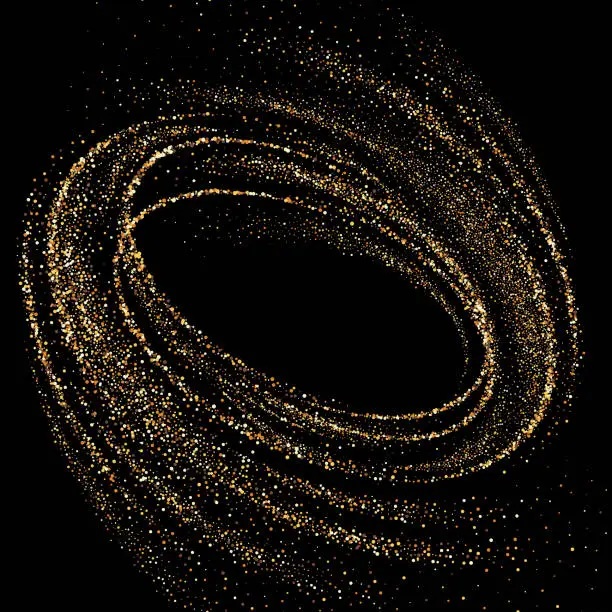 Vector illustration of Abstract explosion waves. Milky way or galaxy. Cosmic vector illustration