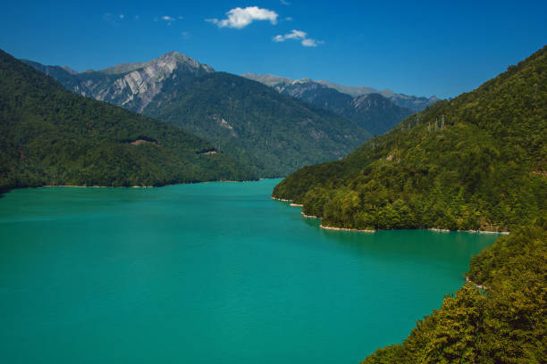 istock Inguri reservoir in Upper Svaneti region, Georgia 1069307624