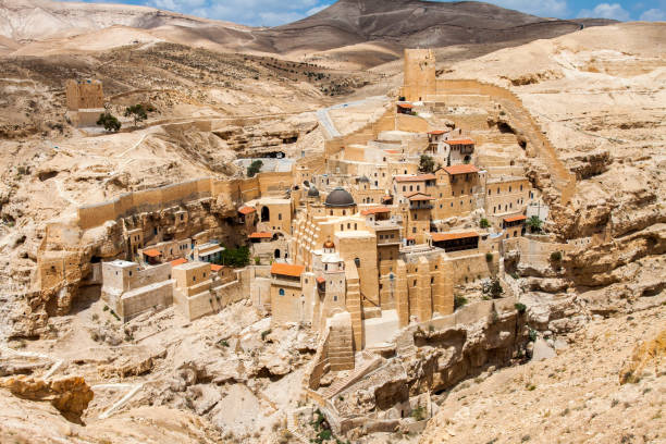 istock Mar Saba, Holy Lavra of Saint Sabbas, Eastern Orthodox Christian monastery overlooking the Kidron Valley. West Bank, Palestine, Israel. 1069312496