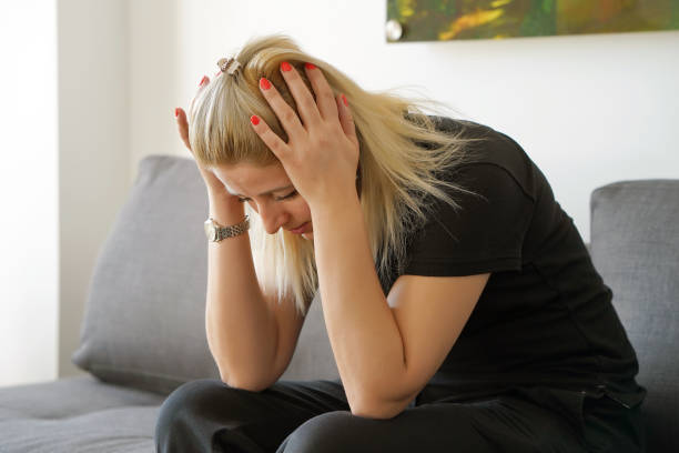 istock The woman is unhappy 1069315356