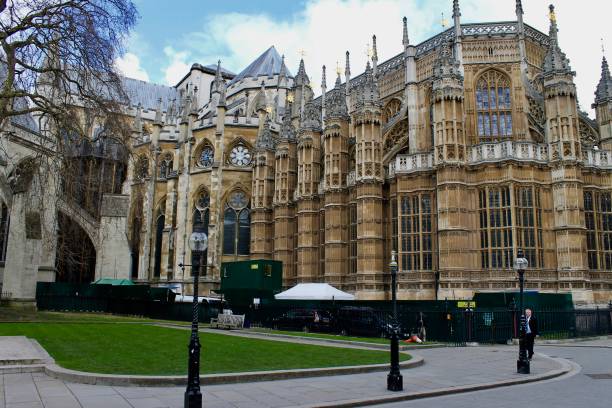 abadia de westminster - londres, inglaterra - royal wedding - fotografias e filmes do acervo