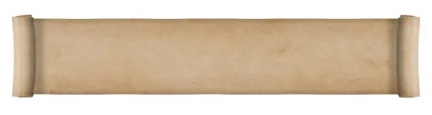 Photo of Old paper scroll - long