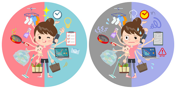 Bun Hair Mom Sportswearmulch Task Switch Stock Illustration - Download Image Now - Mother, Multi-Tasking, Adult - iStock Bun Hair Mom Sportswearmulch Task Switch Stock Illustration - Download Image Now - Mother, Multi-Tasking, Adult - iStock