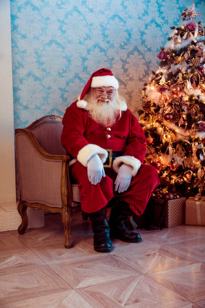 istock Santa sitting in a chair 1069359676