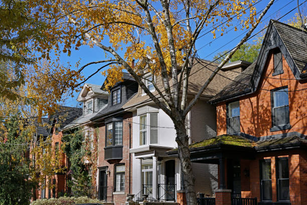 istock row of old Victorian houses with gables 1069382394