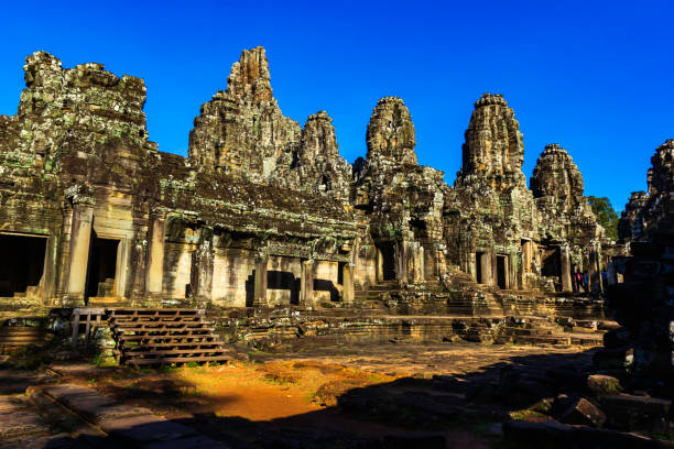 istock Ruin stone Ancient Bayon Temple in Siem Reap Cambodia 1069394914