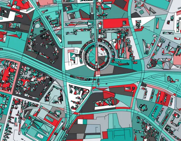 Vector illustration of Berlin city ilustration map
