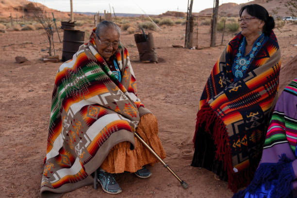 istock Two Senior Native American Grandmothers 1069409632
