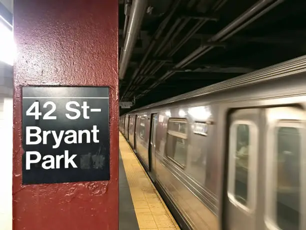Photo of Bryant Park subway station