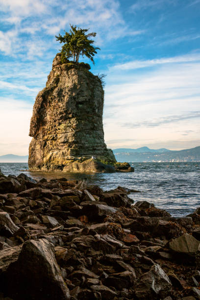 istock Siwash Rock. Vancouver, British Columbia, Canada. Vertical Seascape Background. 1069431354
