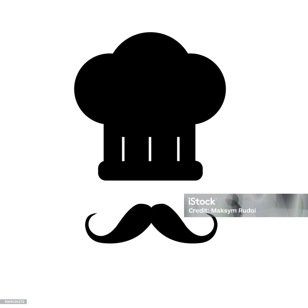 Chef icon on white background Chef stock vector