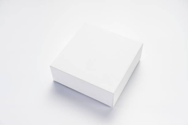 une boîte vide blanche - box white packaging blank photos et images de collection