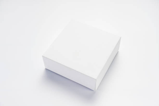 an empty white box - blank box imagens e fotografias de stock