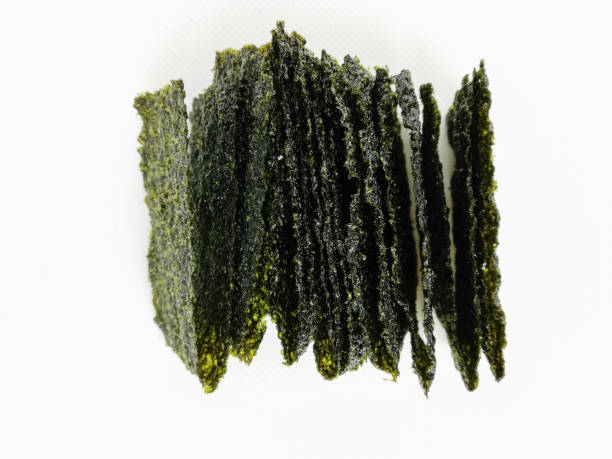 istock Japanese food nori dried seaweed sheets 1069453578