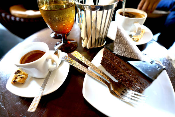 istock coffee and cake with sugar with cookies 1069466410