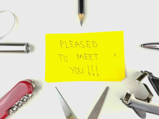 istock Hand drawing emoji emoticon face and Greeting words with stationery 1069468104