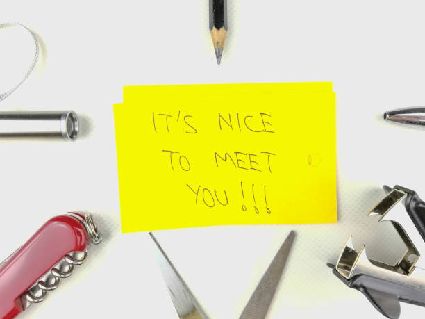 istock Hand drawing emoji emoticon face and Greeting words with stationery 1069468228