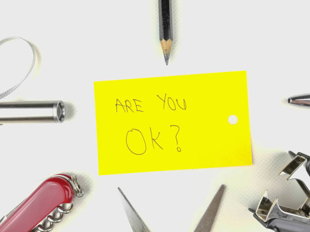 istock Hand drawing emoji emoticon face and Greeting words with stationery 1069468288