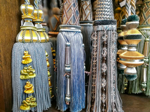 istock Vintage tassels for curtains decoration / Home interior material concept 1069471638