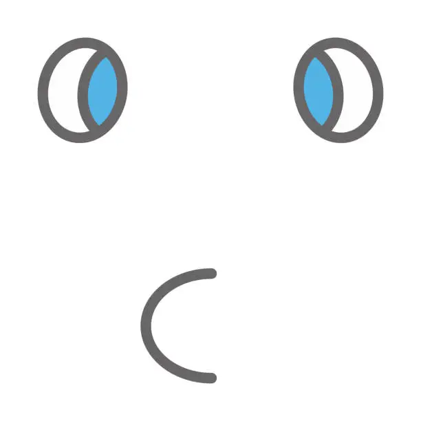 Vector illustration of kiss  face  emoji