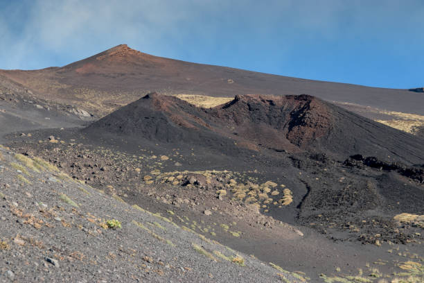 istock Volcanic landscape and craters on Etna Sicily 1069475538