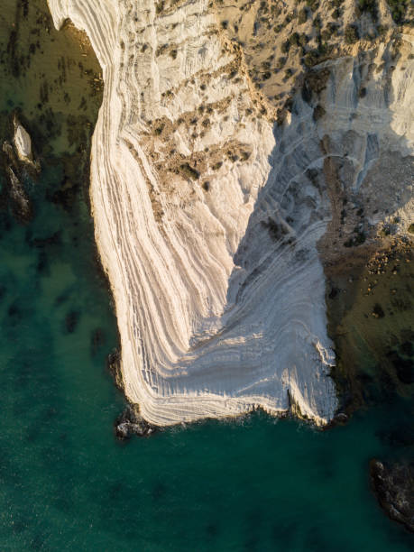 Scale of the Turks cliffs in Sicily