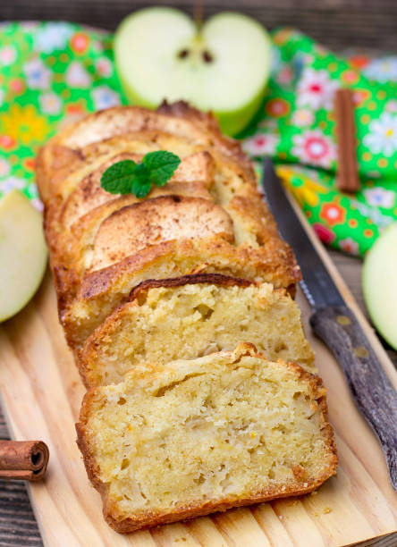 istock Sweet apple cake with cinnamon and sugar 1069484408