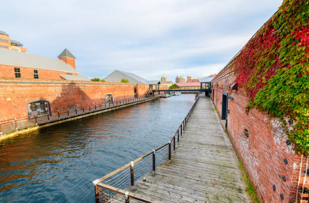 istock The historical red-brick warehouses business 1069485654